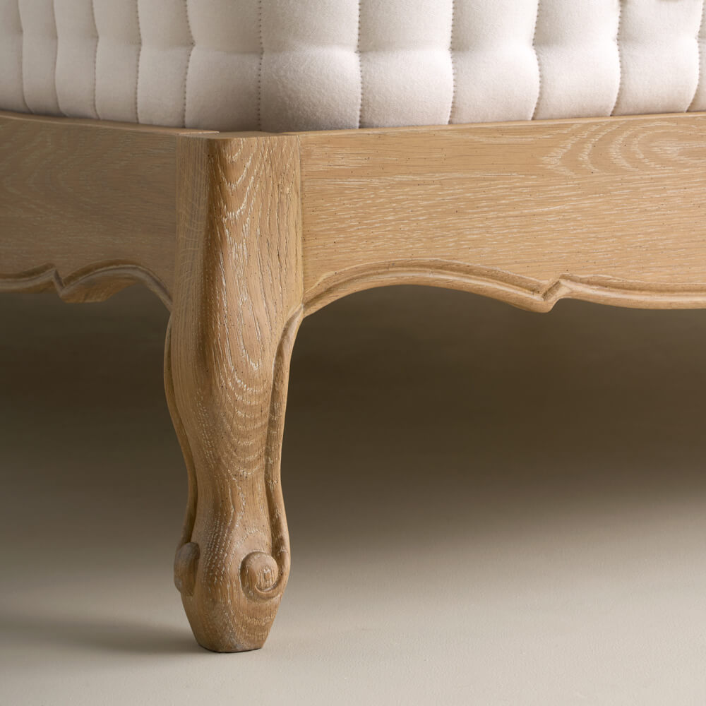 Sienna Beau Velvet Bed, Weathered Oak / Pink, Double